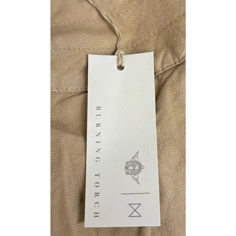 Burning Torch High Waisted Utility Short in Khaki NWT Size XS